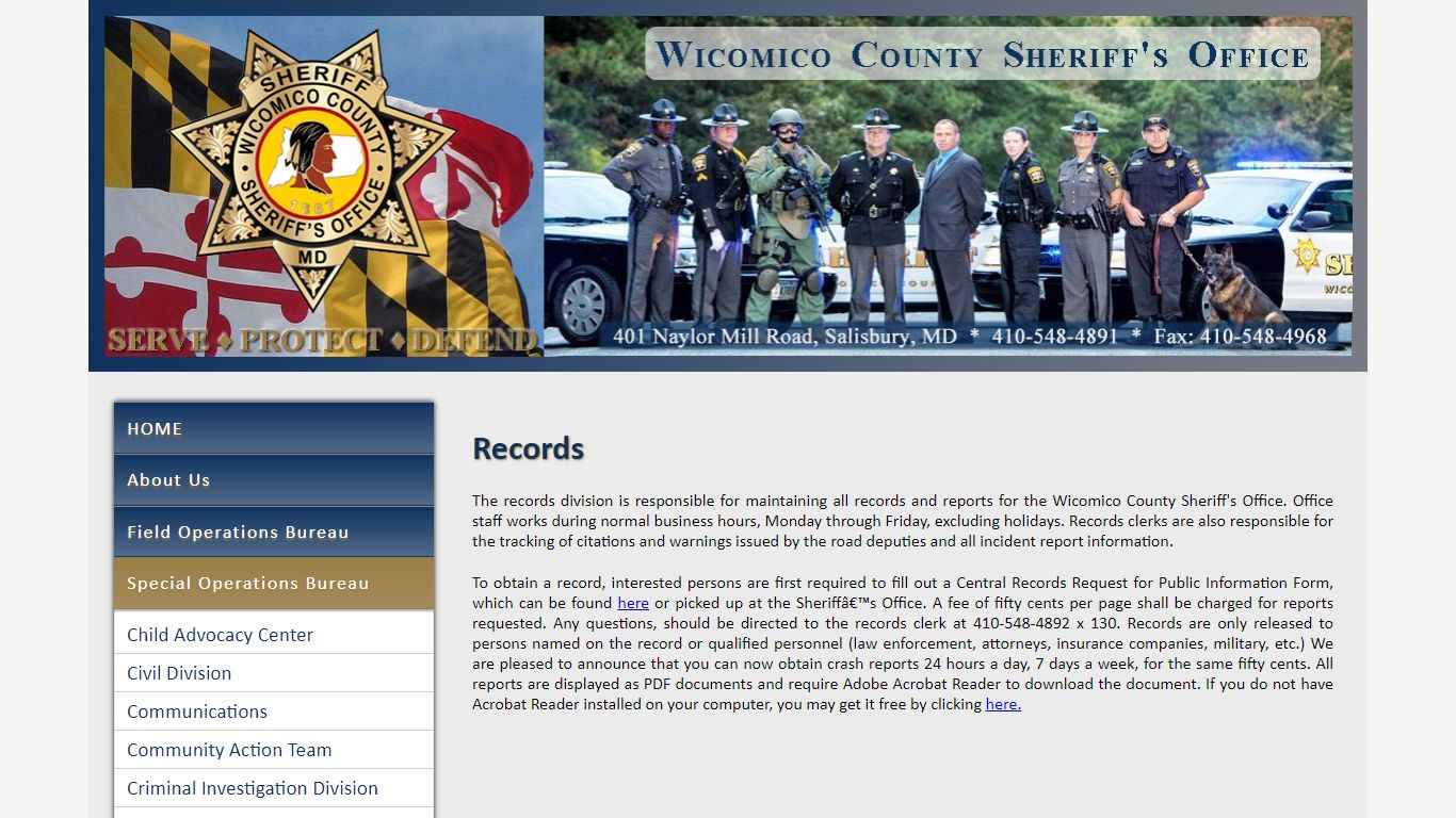 Records - Wicomico County